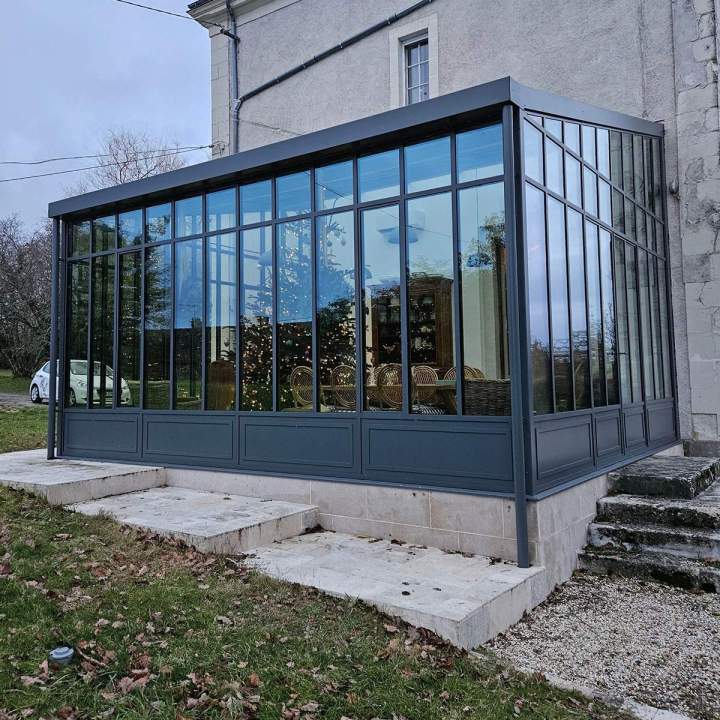 Véranda élégante sur mesure Rouillé